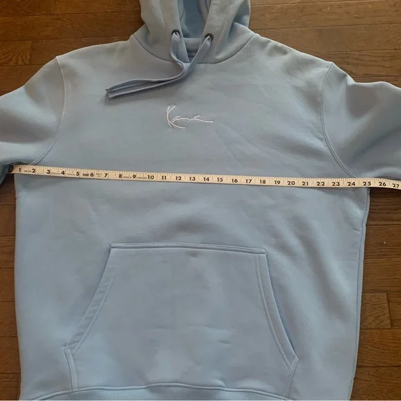 Karl Kani Signature Essential Pullover Hoodie | M | Light Blue NEW!! - Picture 13 of 14
